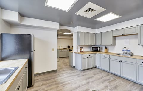 Community Kitchen with fridge, microwave
