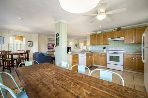 Larger of the two dining areas, this seats 8