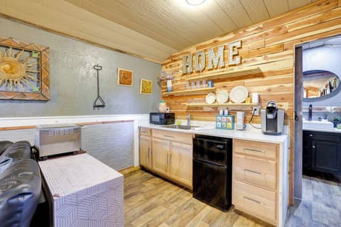 Kitchenette | Keurig Coffee Maker | Toaster Oven | Dishware & Flatware