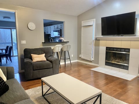 Living Area with Fireplace