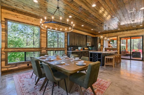 Nice roomy dining table