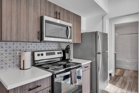 Kitchen area with bathroom access!