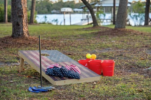 Unleash your competitive side with yard games in the fresh coastal air!