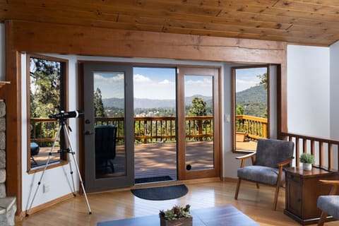 The view from the comfy sofa