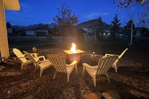 Fire pit under the Colorado stars