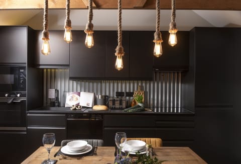 The Hay Loft, Carnhell Green, Hayle: The sleek kitchen is a standout feature