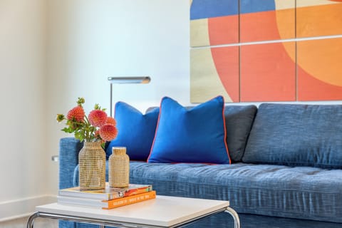 Comfortable sleeper sofa.