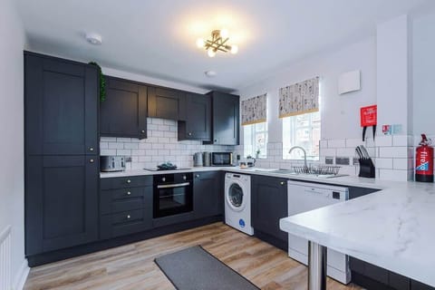 The fully equipped kitchen has everything you need for a long or short stay in Chester.