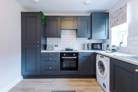 The fully equipped kitchen has everything you need for a long or short stay in Chester.