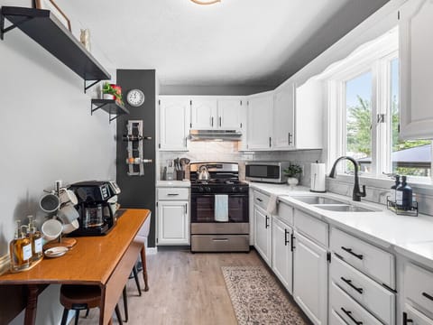 Ample counter space makes meal prep a breeze.