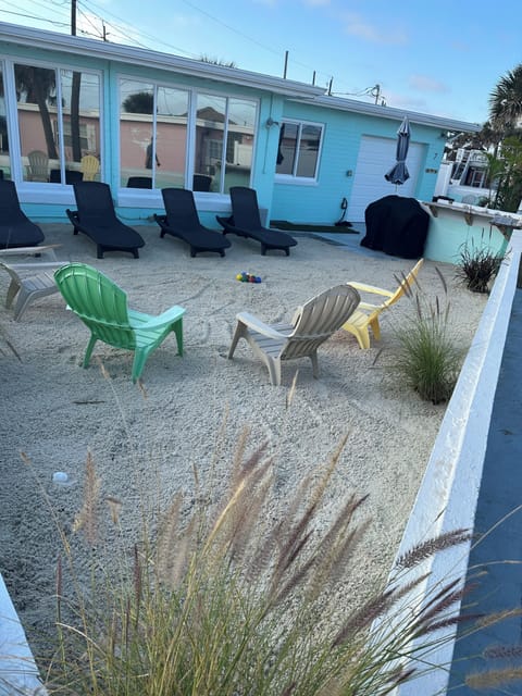 Lounging on Shark Tooth Beach…will you find one?