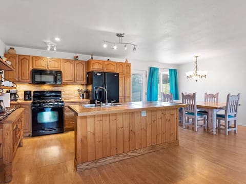 Kitchen and dining area