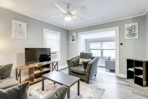 Easthampton Vacation Rental | 2BR | 1BA | 900 Sq Ft | Access Only By Stairs