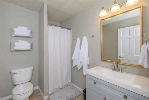 Fully remodeled bathroom.