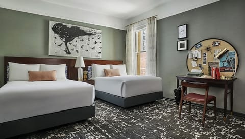 Sleep comfortably with two plush beds and plenty of space.