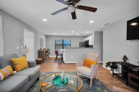 Enjoy a vibrant yet relaxing living room