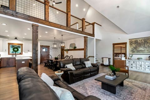 Open floor plan main level with access to both master suites