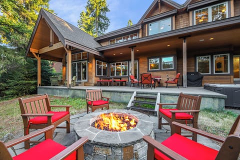 Our fireplace is perfect for chilly nights