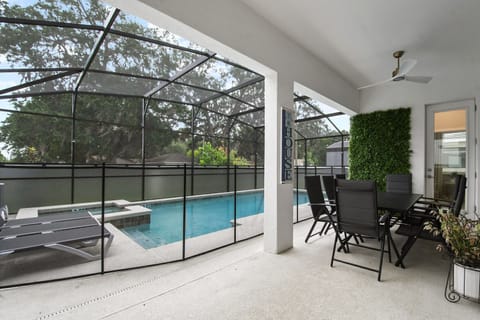 Unwind in style with a private pool, hot tub, BBQ kitchen, and ample seating—your ultimate outdoor oasis!