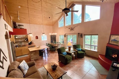 Large space with high ceilings and plenty of natural light