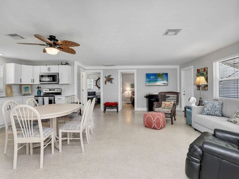 Open concept kitchen & living room