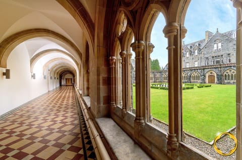 Inside the Monastery overlooking the cloister gardens