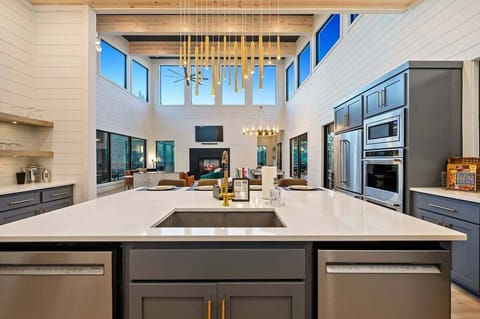 Fully stocked kitchen for preparing meals during your stay