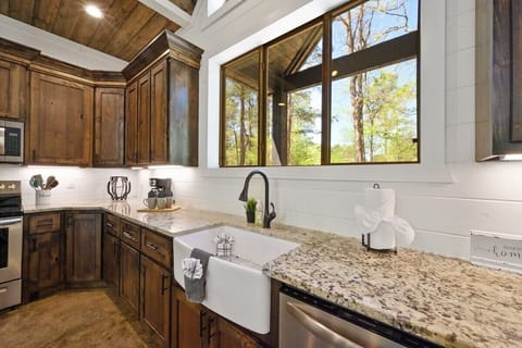 Fully stocked kitchen for preparing meals during your stay