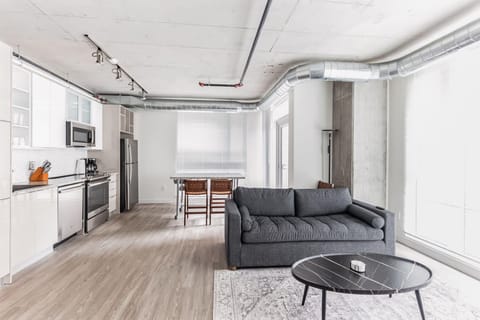 Your comfortable downtown apartment awaits you..