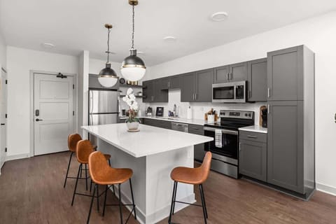Dining in will be well worth it in this beautifully designed kitchen space!