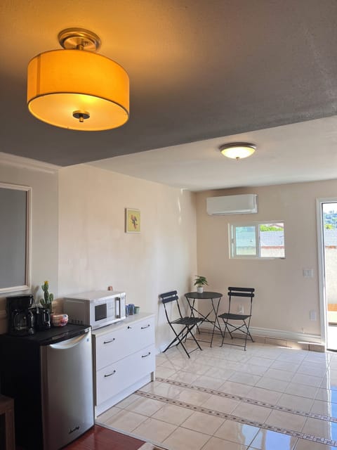 Kitchenette and dining table for 2