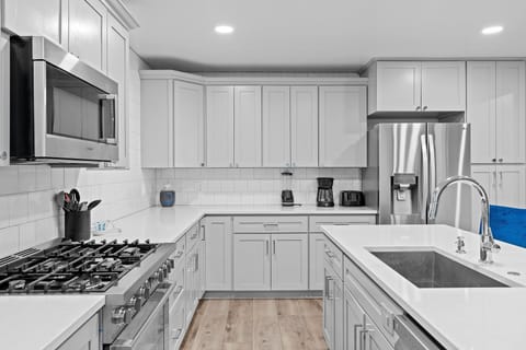 Indoors, Kitchen, Sink, Microwave, Oven