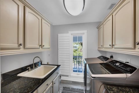 Even the laundry room has a view