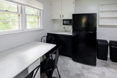 Plus pots, pans, baking sheets, dishes, cups, cooking utensils, and flatware.