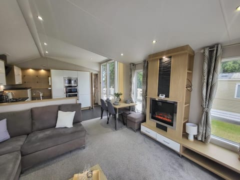 The living room in your caravan is the perfect place to kick back and relax after a day exploring the best beaches in Essex or visiting Colchester Zoo.