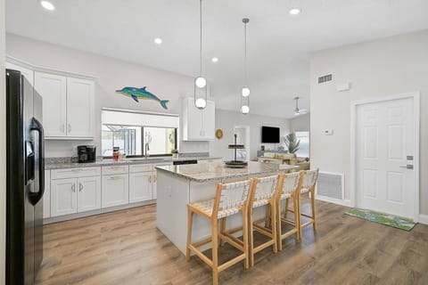 Kitchen has all you need to enjoy a meal from your home away from home