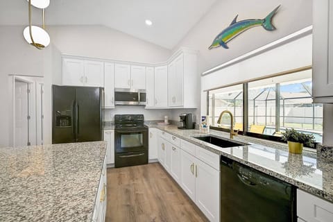 Fully stocked kitchen