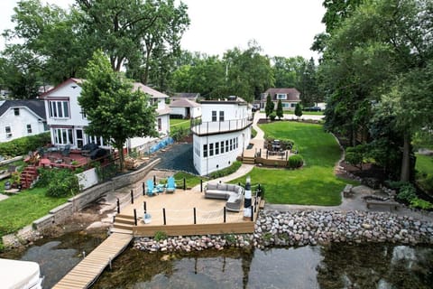 The most iconic house on Pewaukee Lake has recently been transformed into a one-of-a-kind vacation rental!