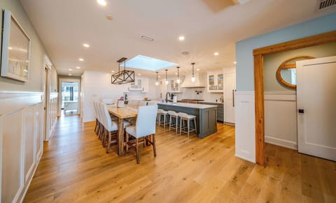 View of dining area and kitchen area

