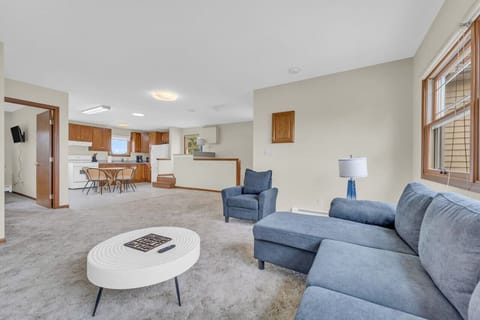 Large living room in the private mother in law suite!