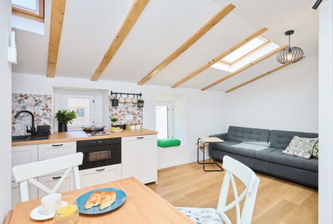 Living room and kitchen