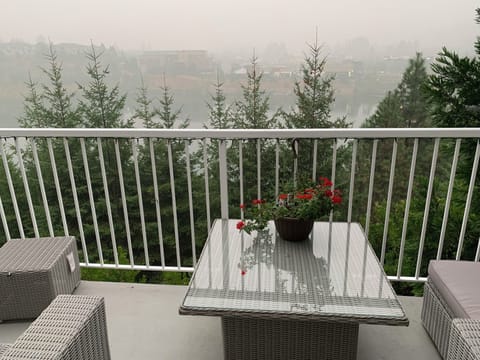 Main patio with the view of the lake 