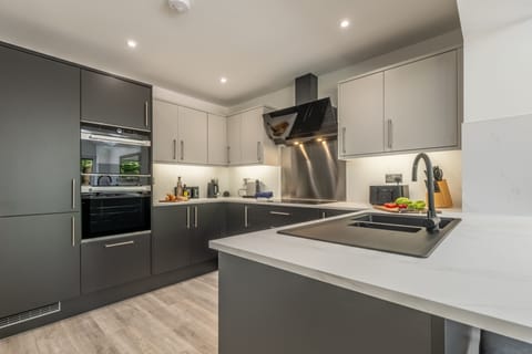 Ground floor: A smart well-equipped fitted kitchen