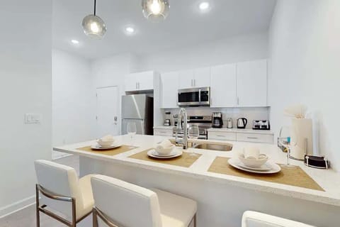 Cook up a storm in the fully equipped kitchen.