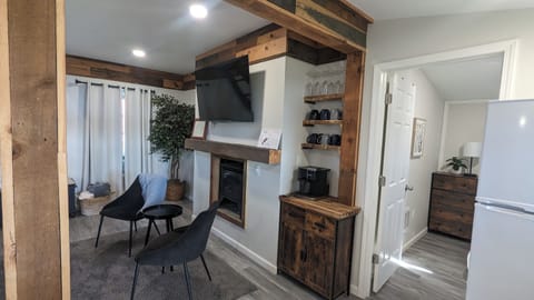 TV, Wifi, Coffee Bar, and Electric heater