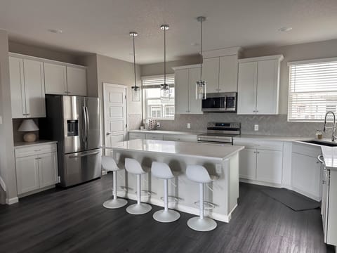 Fully stocked kitchen