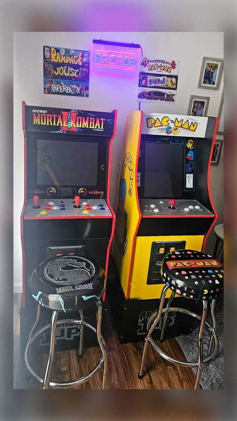 Arcade Games Located in Living Room