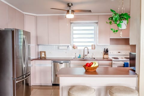 Spacious kitchen with modern appliances