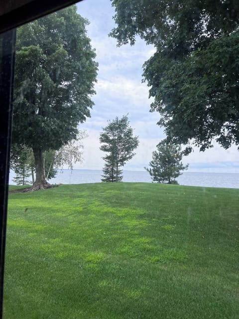 View from the porch, just steps to the lake