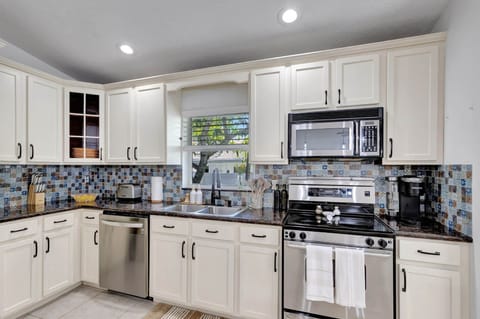 Fully stocked kitchen 
